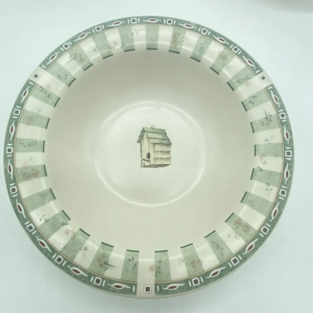 Pfaltzgraff Naturewood Deep Rimmed Soup Cereal Bowls 7 1/4